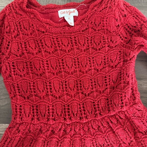 Cat & Jack Red and White Kids Dress Set - Picture 5 of 10